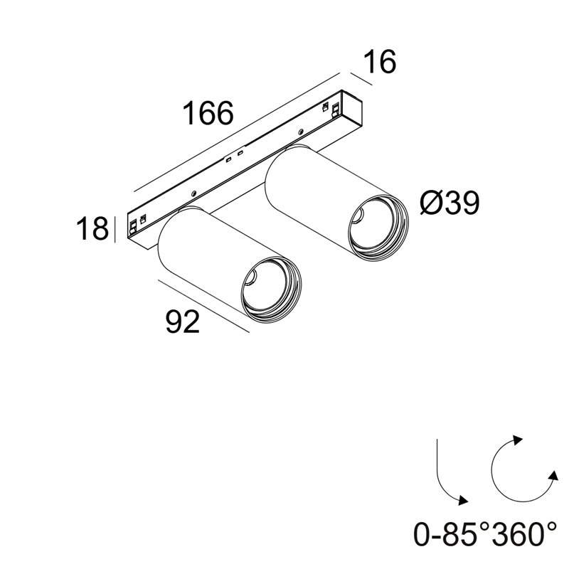 Delta Light M26L - Spy 392 Soft Schienenbeleuchtung