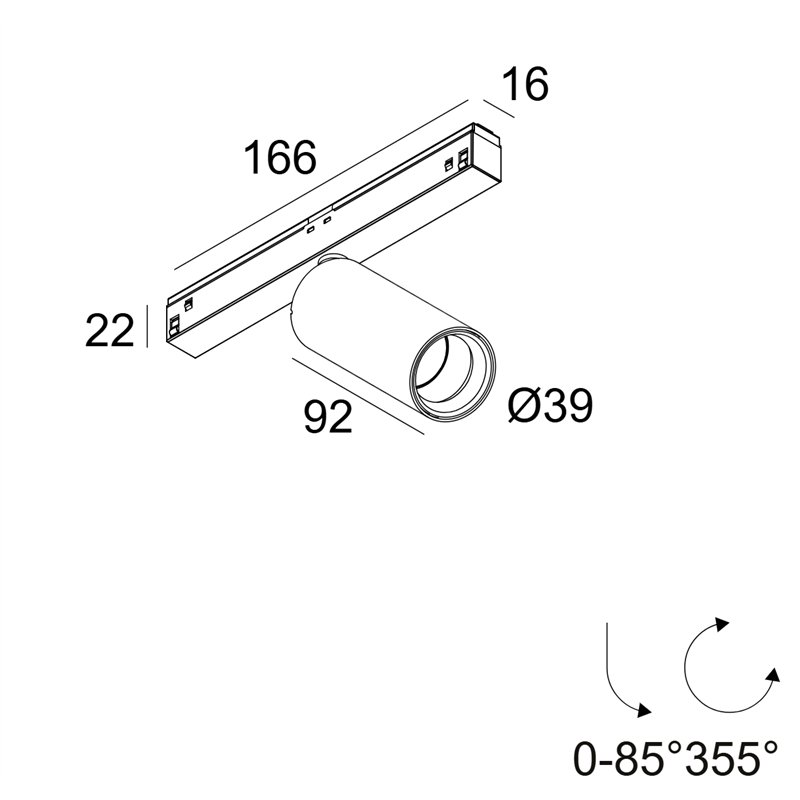 Delta Light M26L - Spy 39 Focus Éclairage sur rail