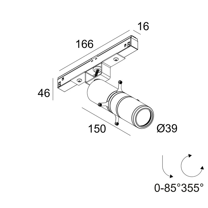Delta Light M20/M26H - Spy 39 Framer Schienenbeleuchtung