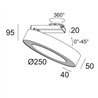 Delta Light SUPER-OH! XS PIVOT 25 DIM8 Lampe de plafond
