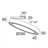 Delta Light SUPER-OH! XS PIVOT 39 DIM8 Lampe de plafond