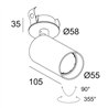 Delta Light SPYCO CLIP Hi Lampe de plafond