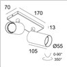 Delta Light SPYCO ON 2 Hi Lampe de plafond