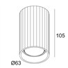Delta Light HEDRA 62 ON Hi Lampe de plafond