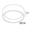 Delta Light DIRO SBL L ON Deckenlampe