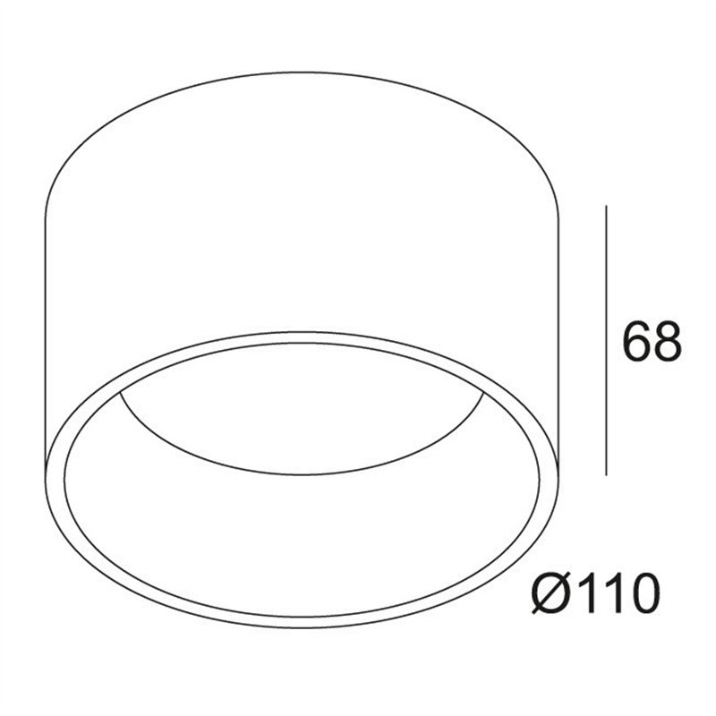 Delta Light DIRO SBL S ON Lampe de plafond