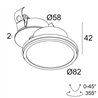 Delta Light HALOSCAN CLIP HP Lampe de plafond
