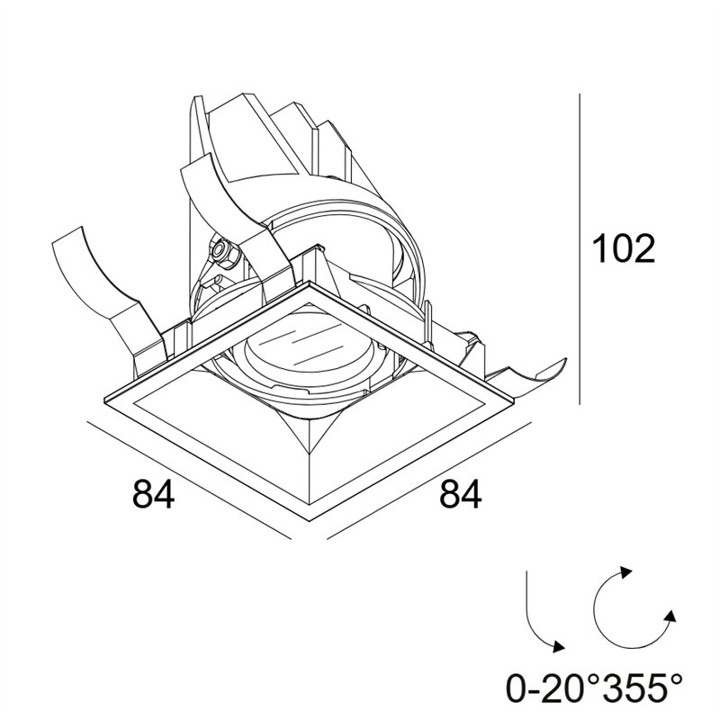 Delta Light ENTERO SQ-S X TW Deckenlampe
