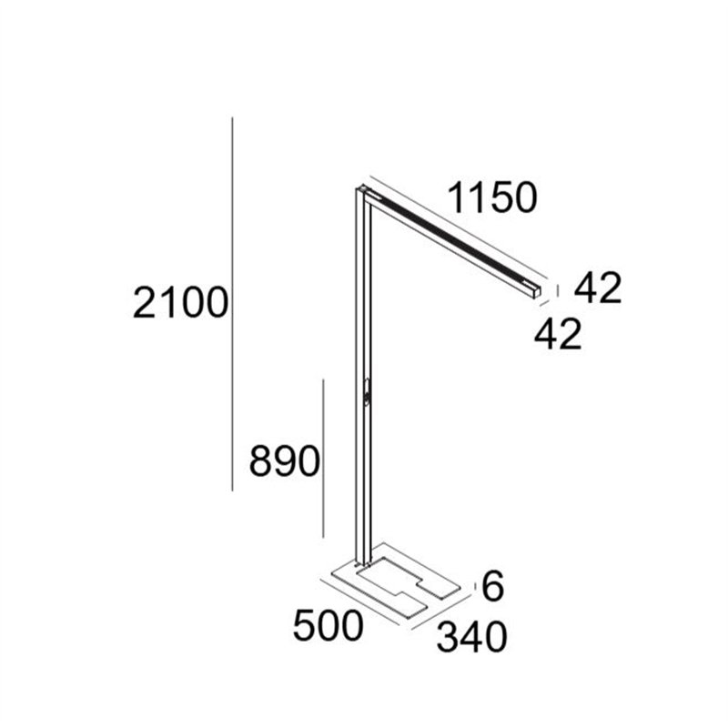Delta Light INFORM 40 SQ F1 U DOWN-UP Lampadaire
