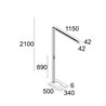 Delta Light INFORM 40 SQ F1 U DOWN-UP Stehlampe