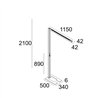 Delta Light INFORM 40 SQ F1 U PDS DOWN-UP TW Lampadaire
