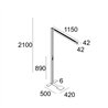 Delta Light INFORM 40 SQ F1 T PDS DOWN-UP Lampadaire