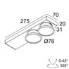 Delta Light HALOSCAN ON 2 MP SOFT DIM8 Lampe de plafond