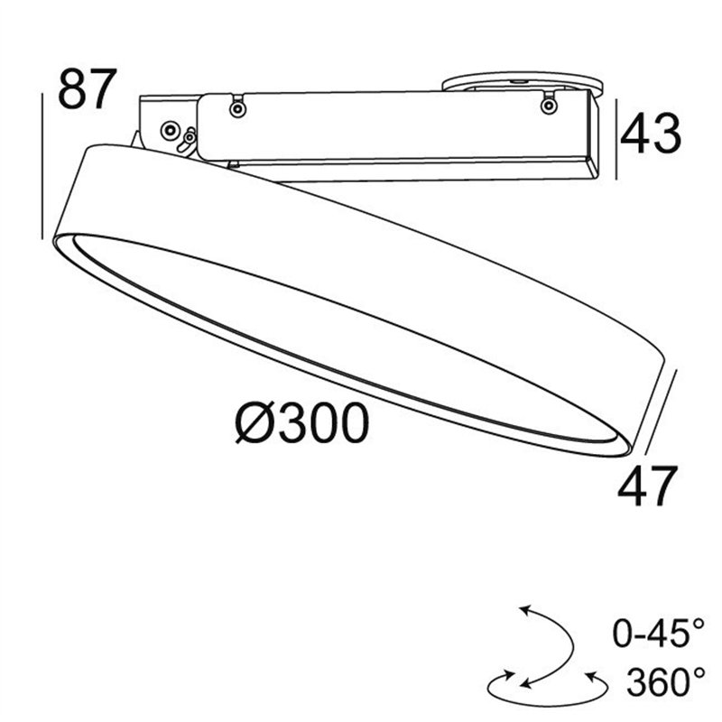 Delta Light MULTINOVA 30 PIVOT PRISM Deckenlampe