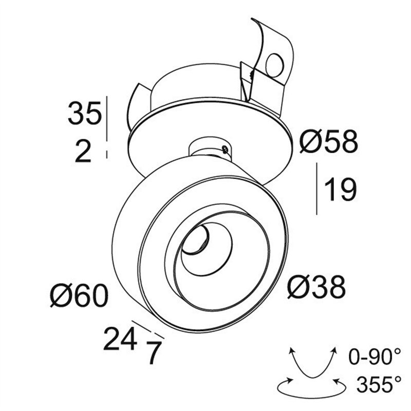 Delta Light ODRON CLIP/41 Lampe de plafond