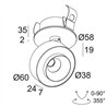 Delta Light ODRON CLIP/41 Lampe de plafond
