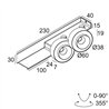 Delta Light ODRON ON 2/41 DIM8 Lampe de plafond