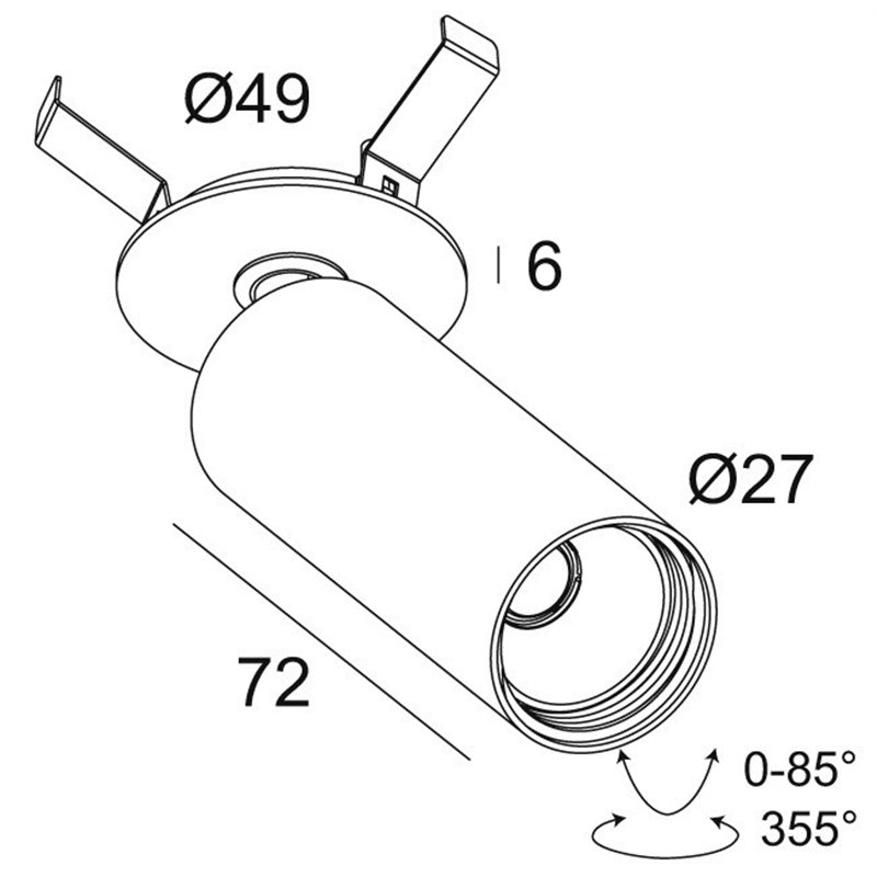 Delta Light SPY 27 CLIP Lampe de plafond