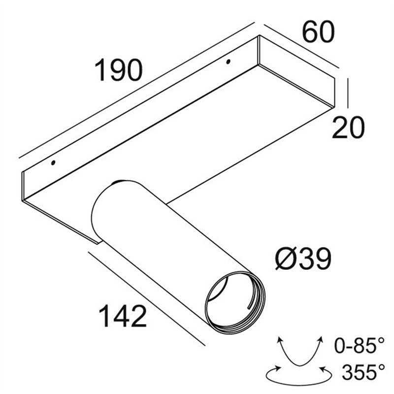 Delta Light SPY 39 L ON 1 DIM8 Deckenlampe