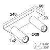 Delta Light SPY 39 L ON 2 DIM8 Deckenlampe