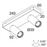 Delta Light SPY 39 ON 2 DIM8 Lampe de plafond