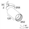 Delta Light SPY 52 CLIP TW Lampe de plafond