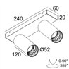 Delta Light SPY 52 ON 2 SOFT DIM8 Lampe de plafond