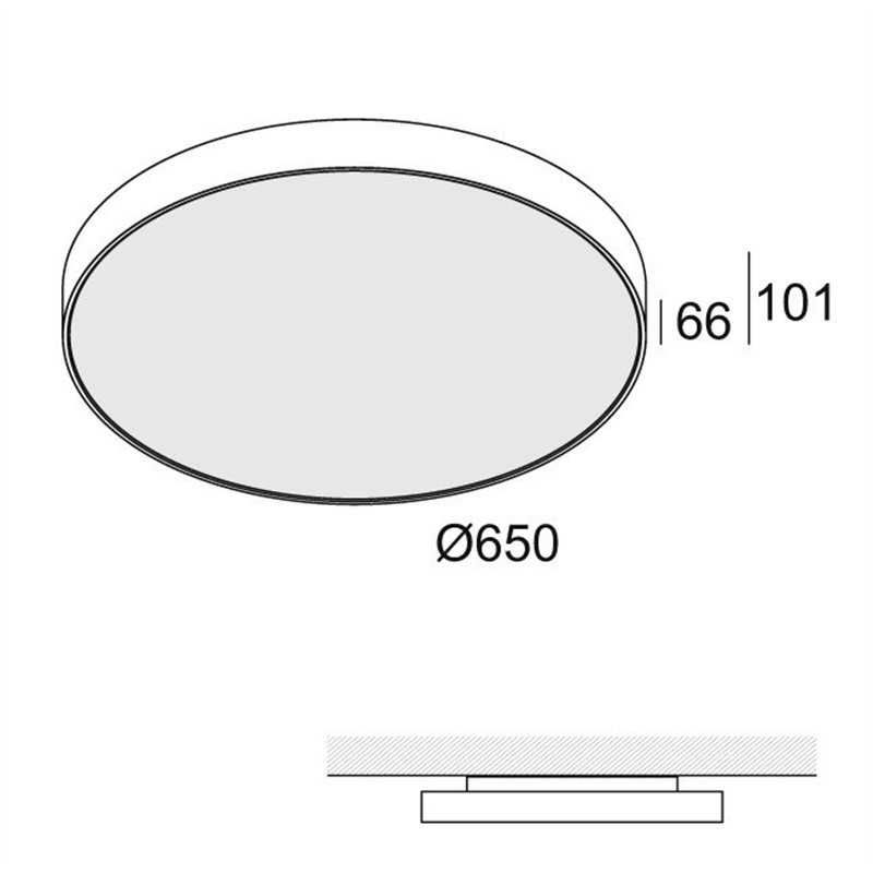 Delta Light SUPERNOVA FLAT 65 Plafonnier / Lampe suspendue