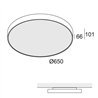 Delta Light SUPERNOVA FLAT 65 Plafonnier / Lampe suspendue