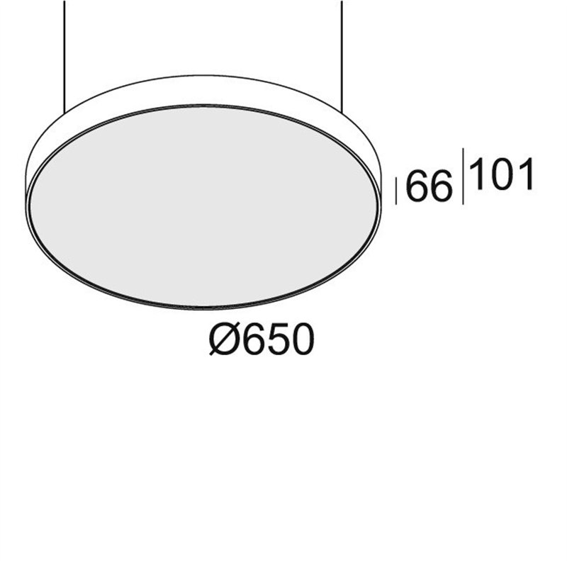 Delta Light SUPERNOVA FLAT 65 DOWN-UP Plafonnier / Lampe suspendue