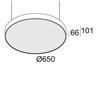 Delta Light SUPERNOVA FLAT 65 PRISMATIC DOWN-UP / Decken- / Hängelampe