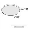 Delta Light SUPERNOVA FLAT 95 Plafonnier / Lampe suspendue