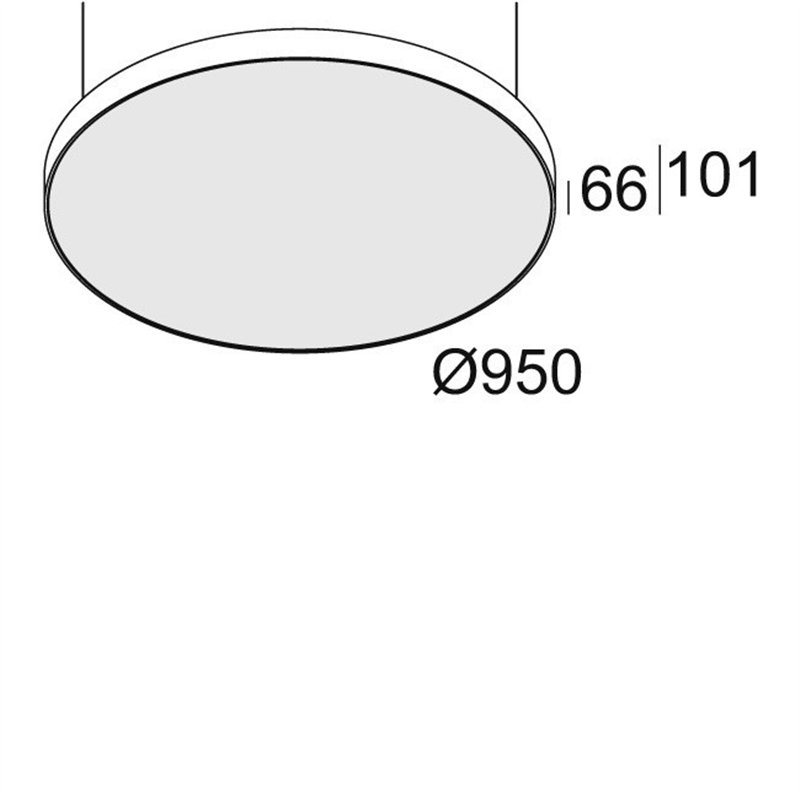 Delta Light SUPERNOVA FLAT 95 DOWN-UP Plafonnier / Lampe suspendue