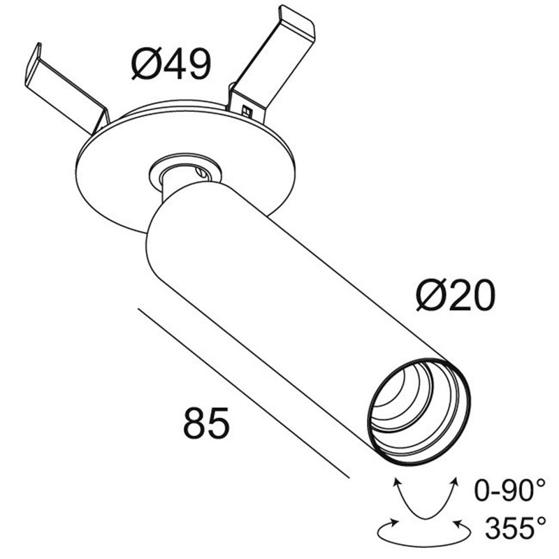 Delta Light UHO CLIP Lampe de plafond