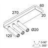Delta Light UHO L ON 3 Lampe de plafond