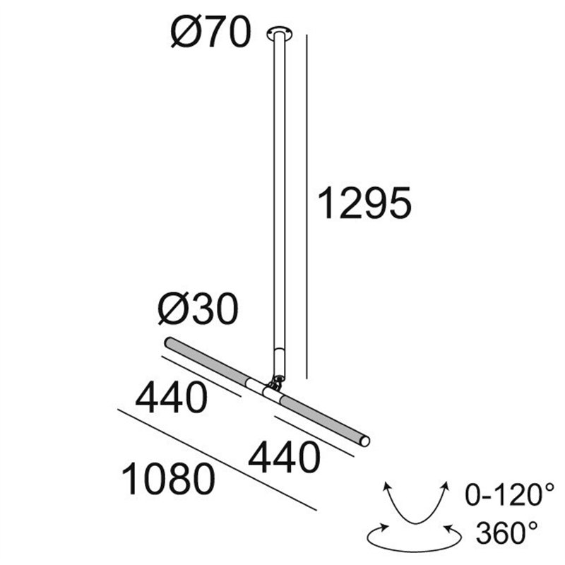 Delta Light XY180 S122 Plafonnier