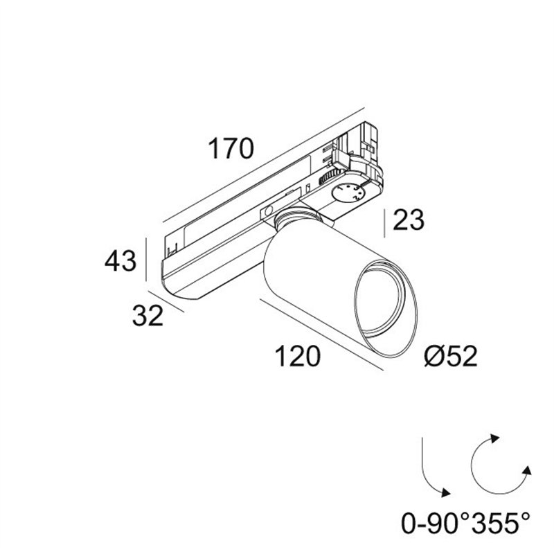 Delta Light SPY 52 WALLWASH 927 ADM Deckenlampe