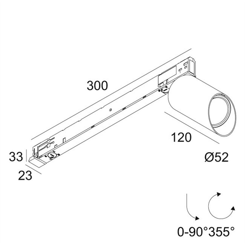 Delta Light SPY 52 WALLWASH Plafonnier