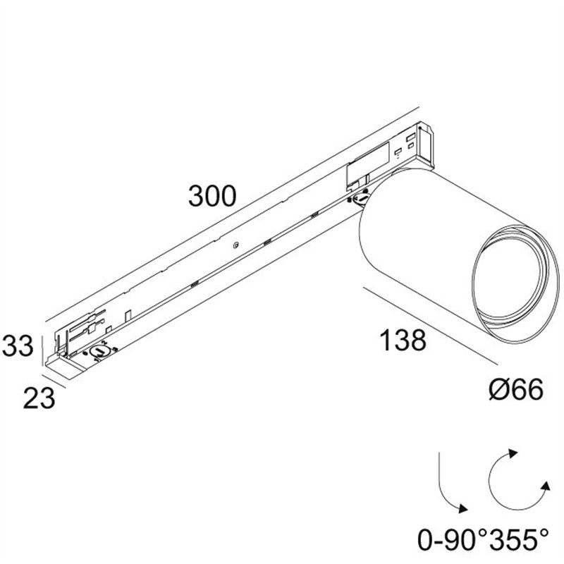 Delta Light SPY 66 WALLWASH Plafonnier