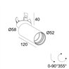 Delta Light Spy 52 Clip Soft plafonnier