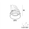 Delta Light ENTERO RD-S TRIMLESS HE Deckenlampe