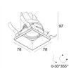 Delta Light ENTERO SQ-S TRIMLESS HE Plafonnier