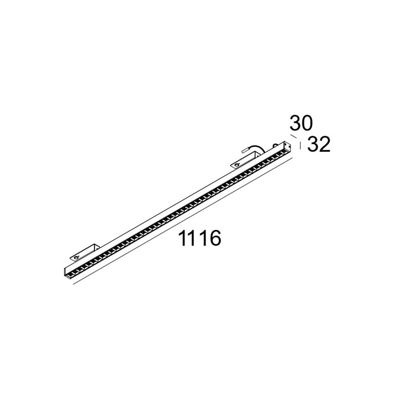 Delta Light D-LINER 30 INF LOC1 114 RD Plafonnier