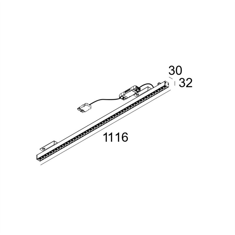 Delta Light D-LINER 30 INF LOC1 1114 DIM5 Plafonnier