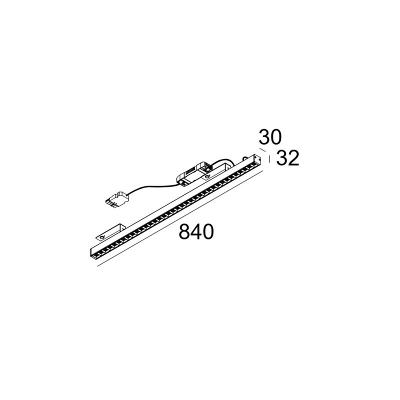 Delta Light D-LINER 30 INF LOC2 838 DIM5 Deckenlampe