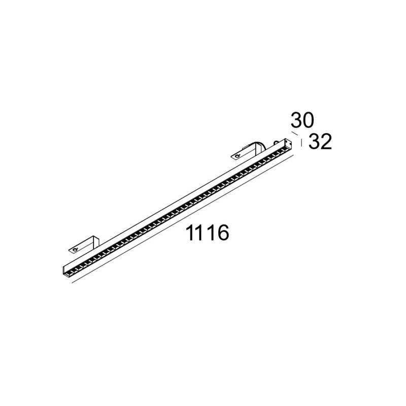 Delta Light D-LINER 30 INF LOC3 1114RD Plafonnier
