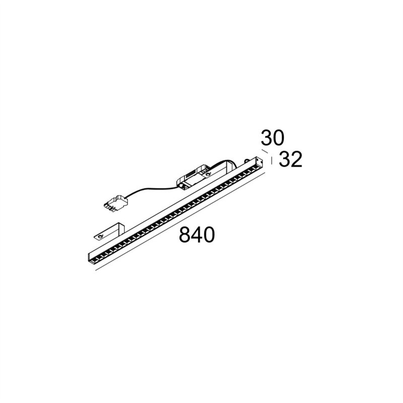Delta Light D-LINER 30 INF LOC3 838 DIM5 Plafonnier