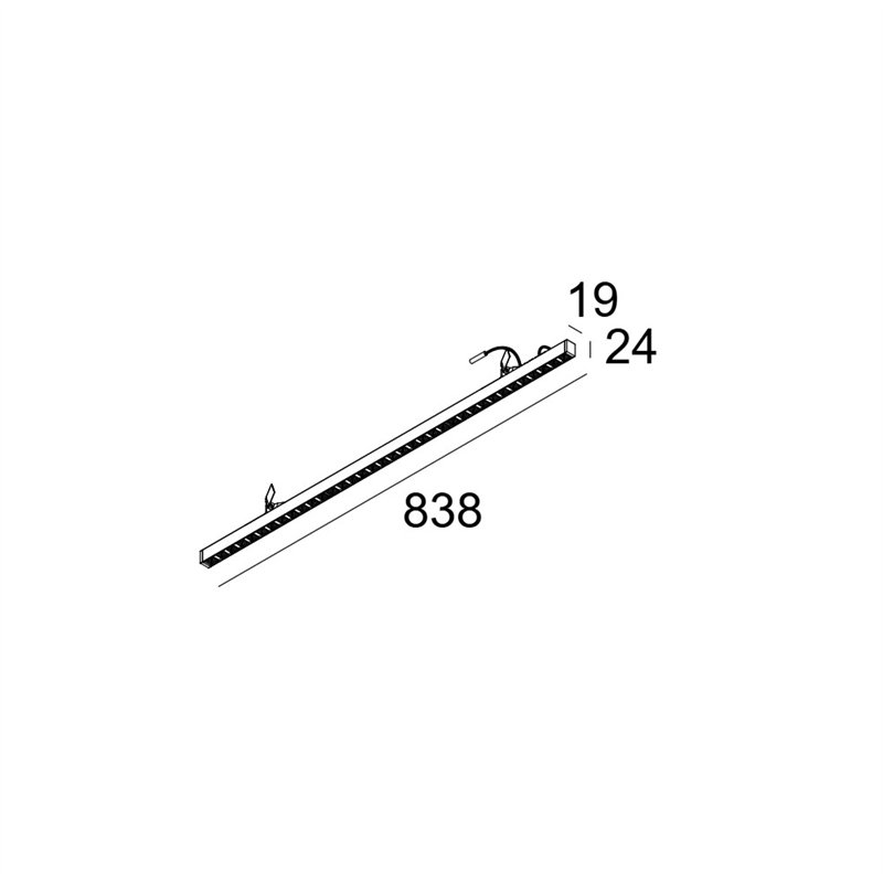 Delta Light D-LINER 19 INF LOC1 838 RD Plafonnier