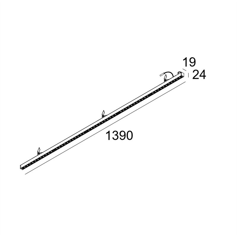 Delta Light D-LINER 19 INF LOC1 1390 RD Plafonnier