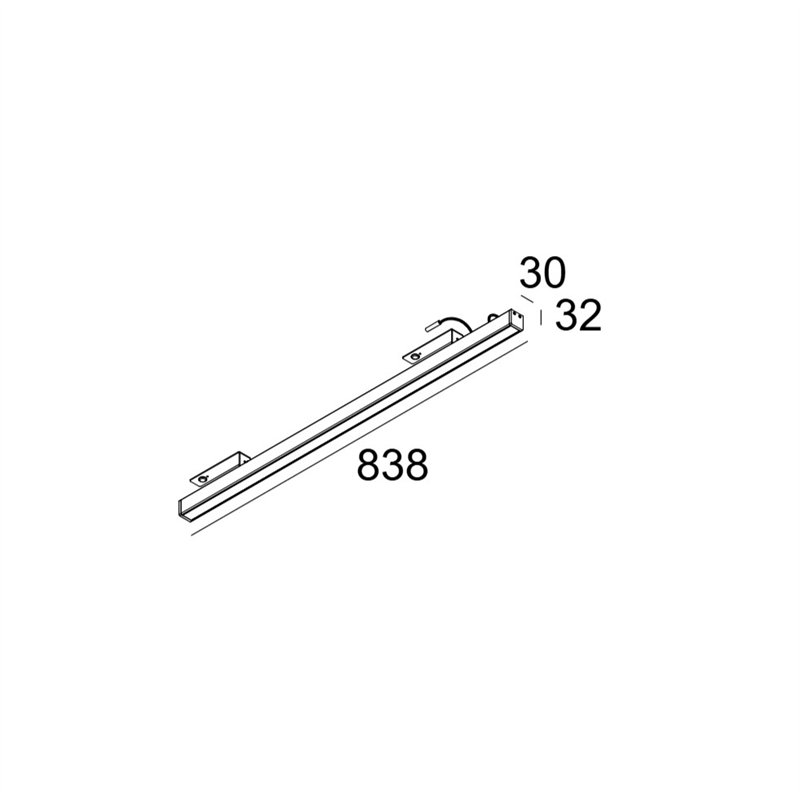 Delta Light D-LINER 30 SBL LOC1 838 RD Plafonnier